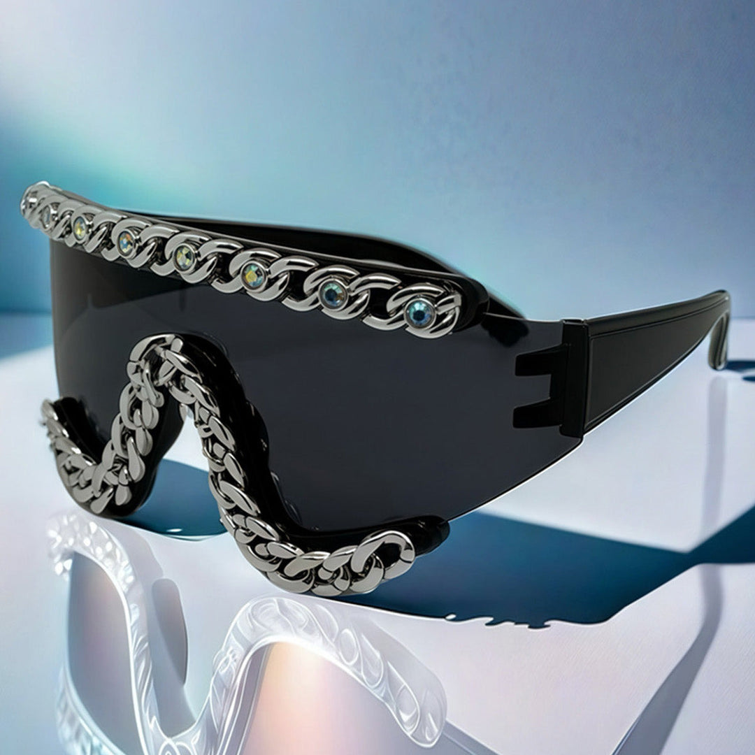 Chain-Embellished Sunglasses