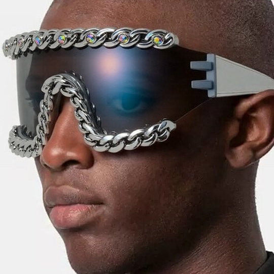 Chain-Embellished Sunglasses