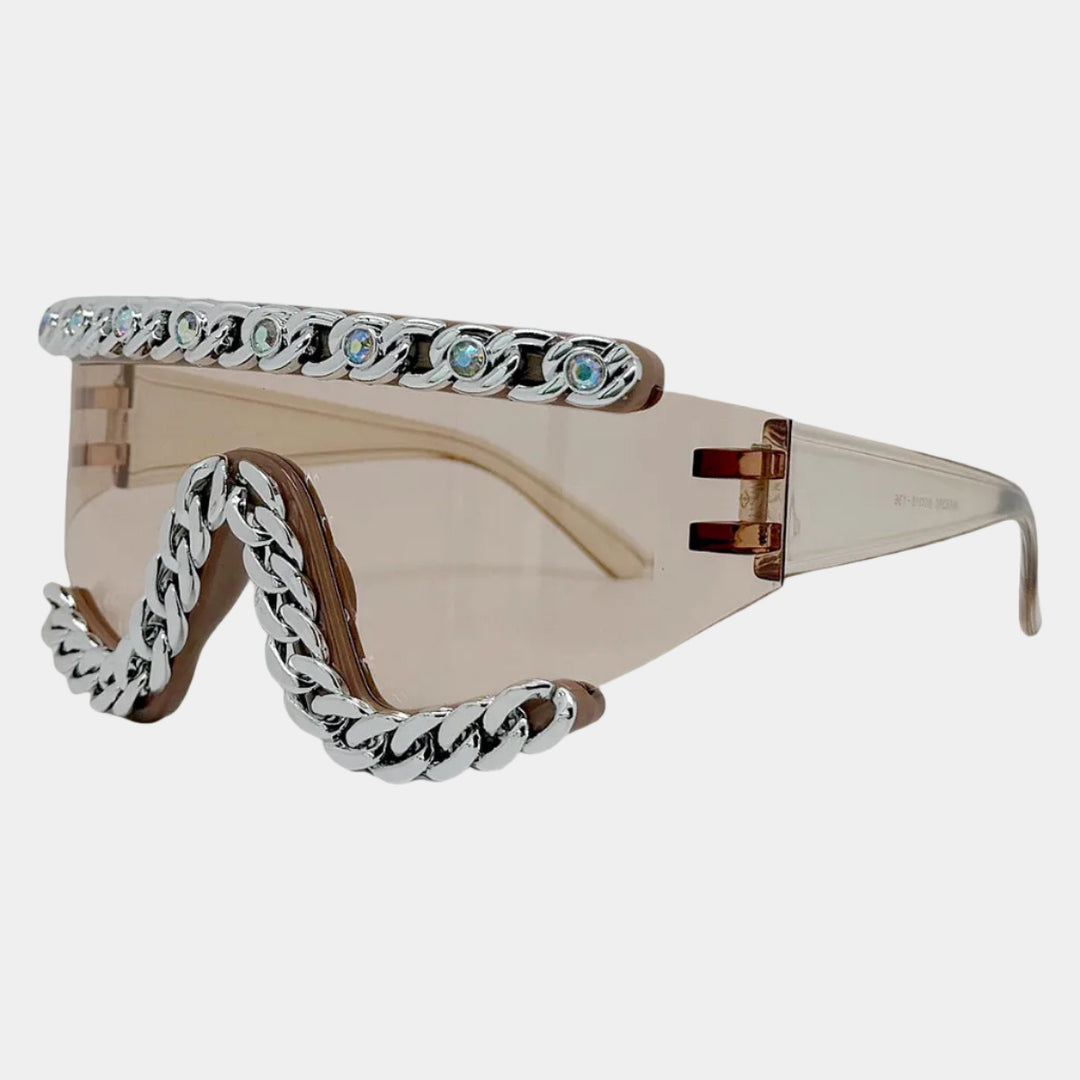 Chain-Embellished Sunglasses