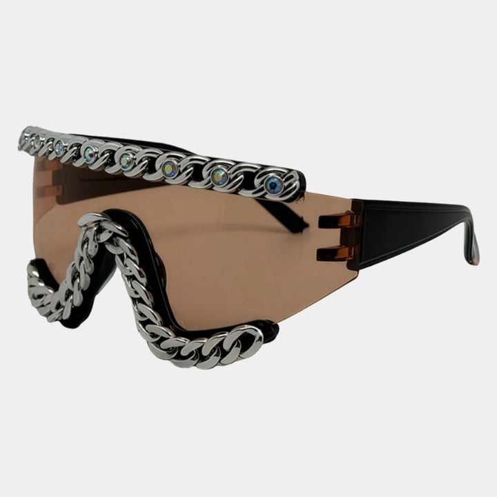 Chain-Embellished Sunglasses