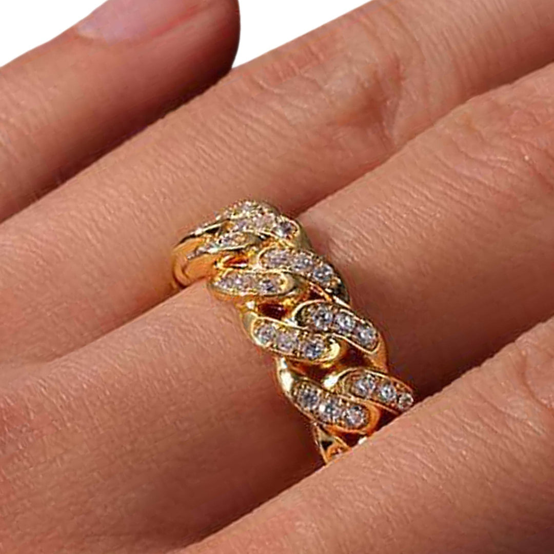 Thesupermade Hip Hop Zirconia Ring - 1551