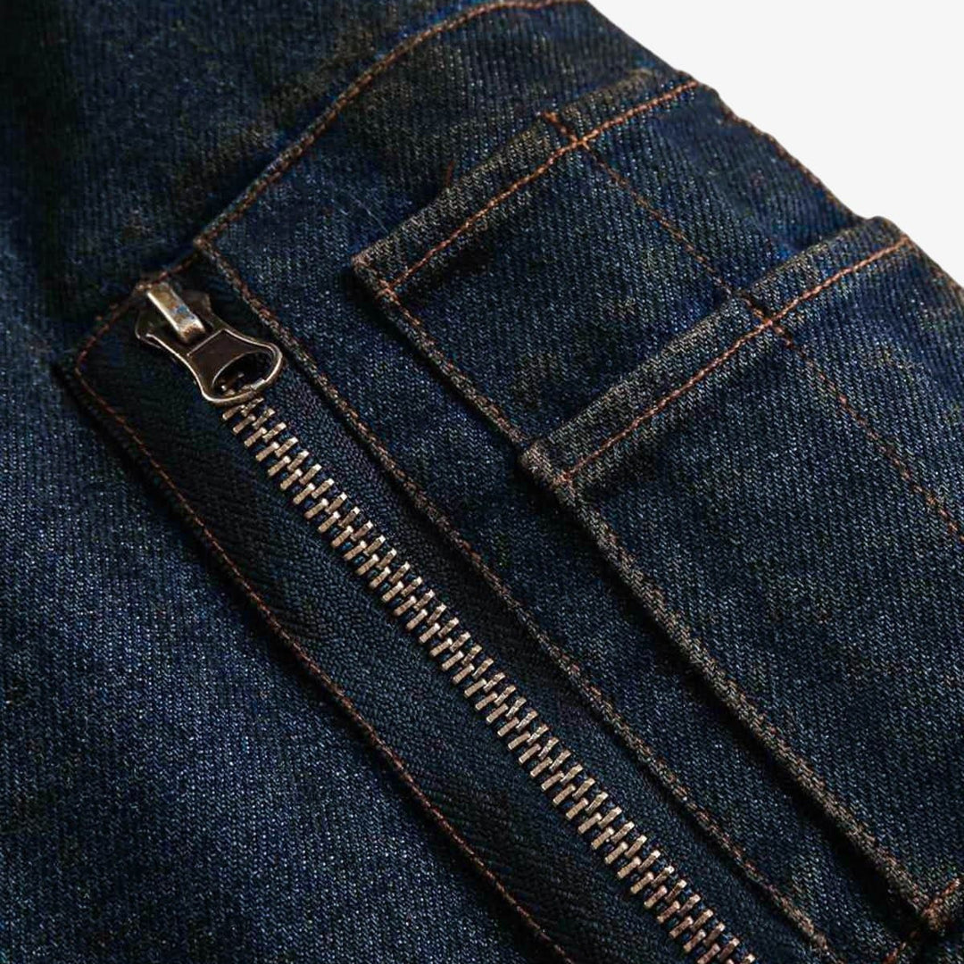 Cotton Washed Fur Hooded Jacket - 2265