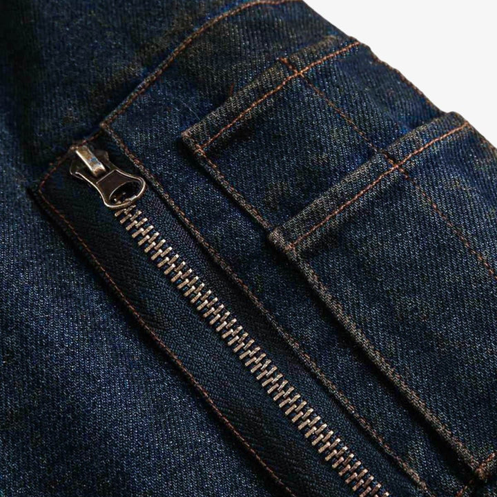 Cotton Washed Fur Hooded Jacket - 2265