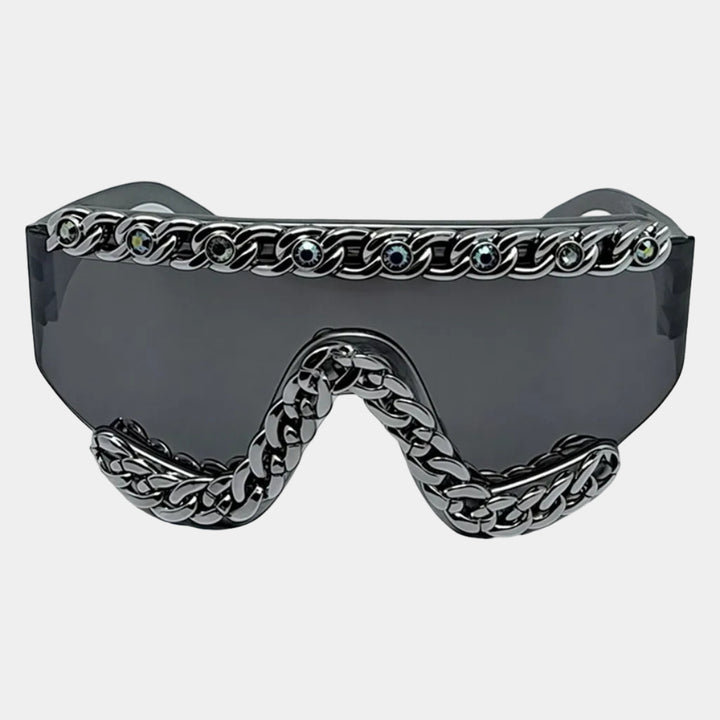 Chain-Embellished Sunglasses