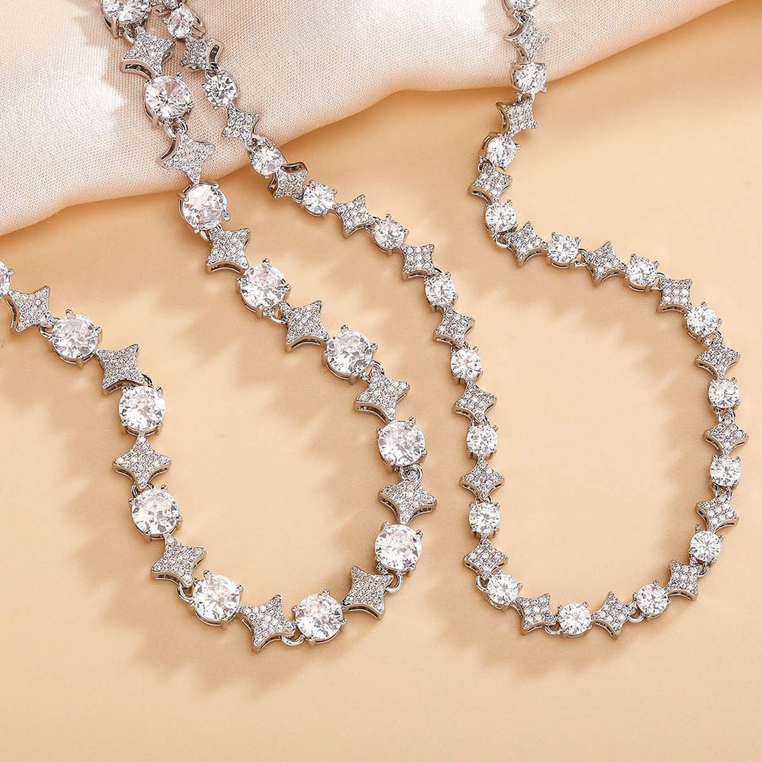 Zircon Star Chian Necklace