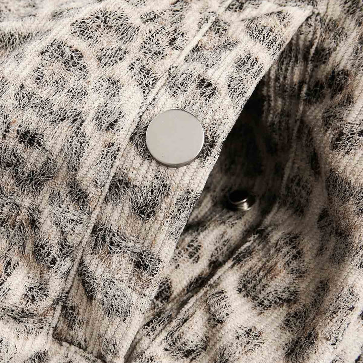 Cotton Cheetah Print Mink Fur Hooded Jacket - 2270