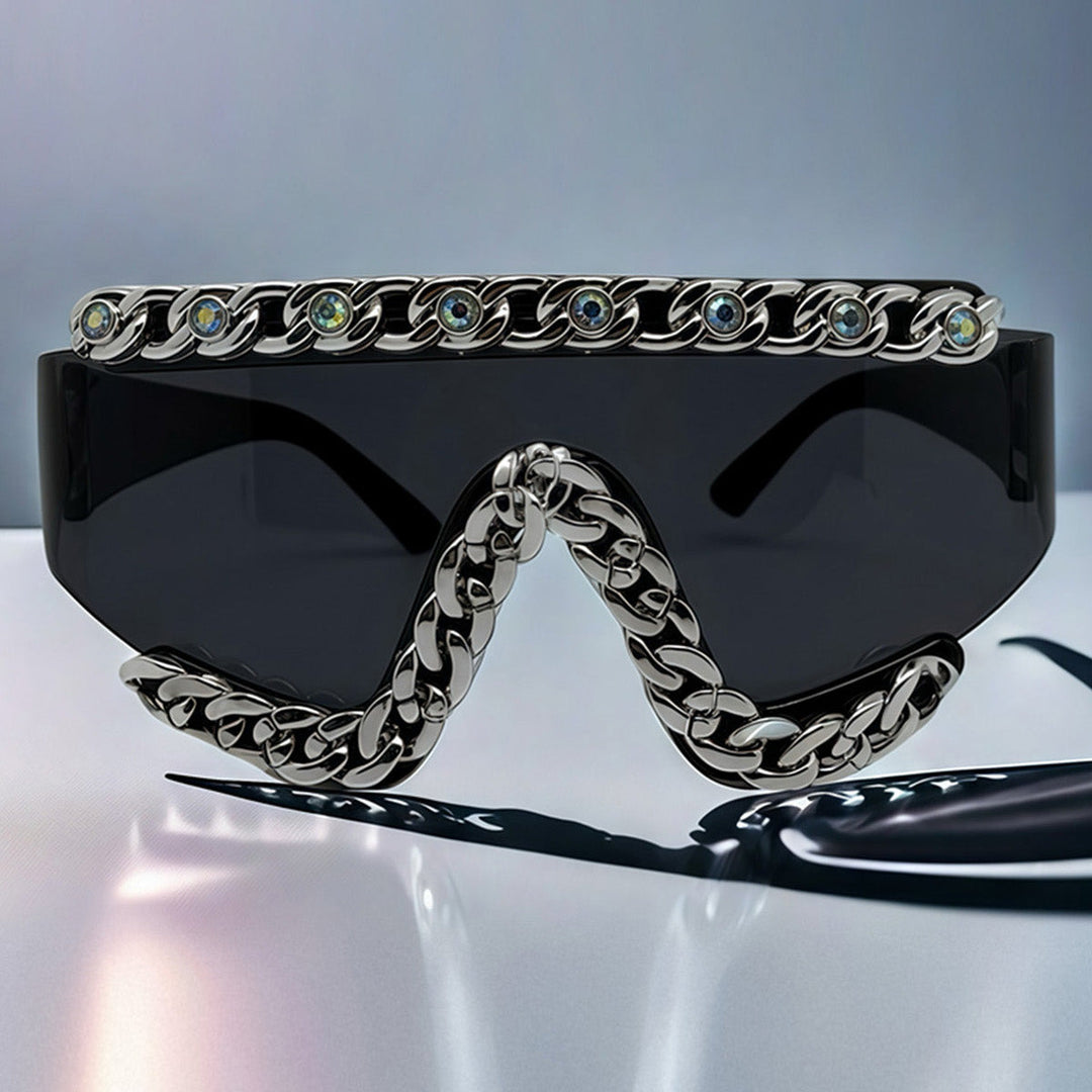 Chain-Embellished Sunglasses