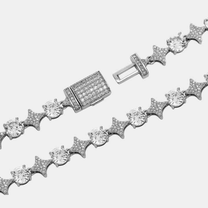 Zircon Star Chian Necklace