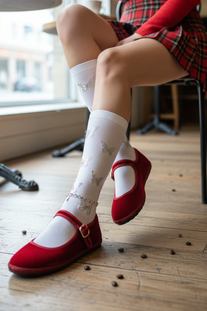 Velour Mary Janes
