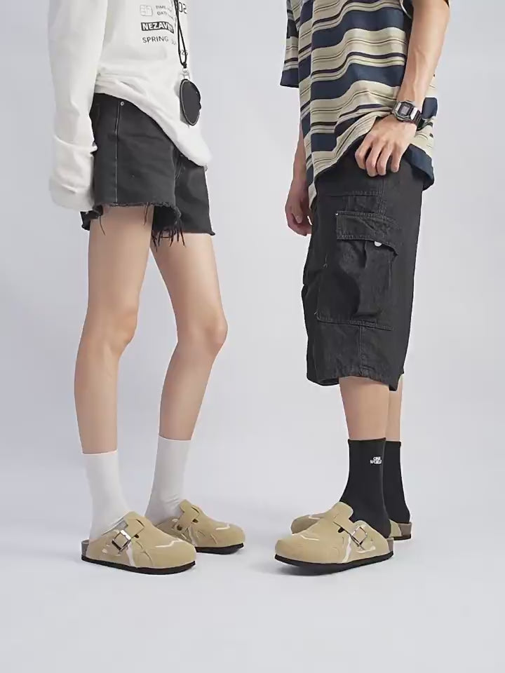 NEWGRMNTS Flame Suede Clog