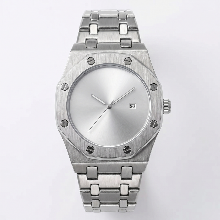 Octagon Steel Watch