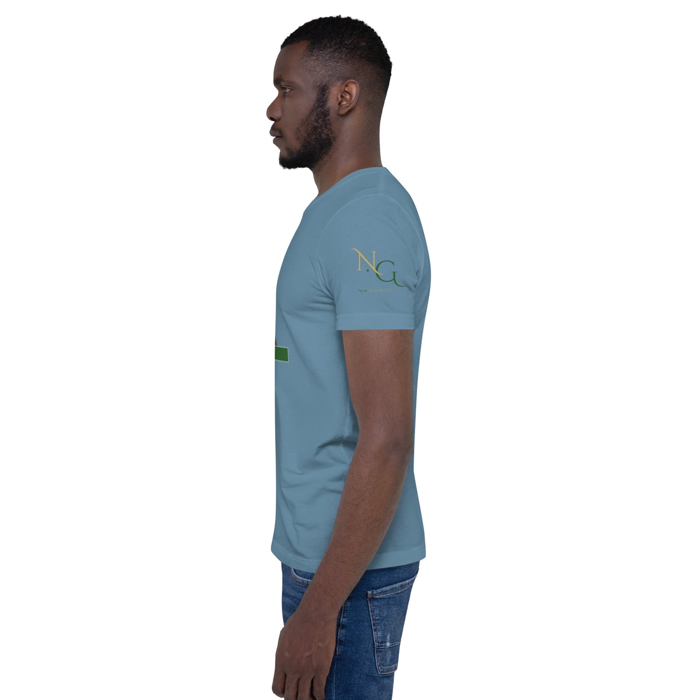 Yadah Praise Alternate Green Unisex T-shirt (Front & Sleeve Only)