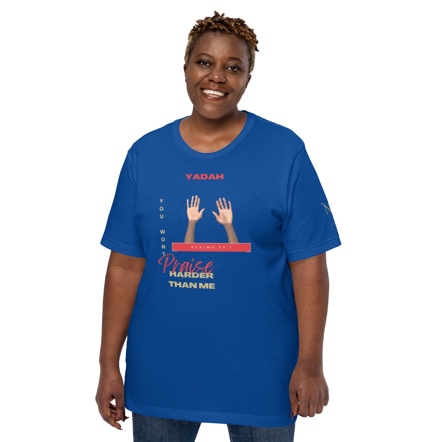 Yadah Praise Unisex T-shirt (Front & Sleeve Only)